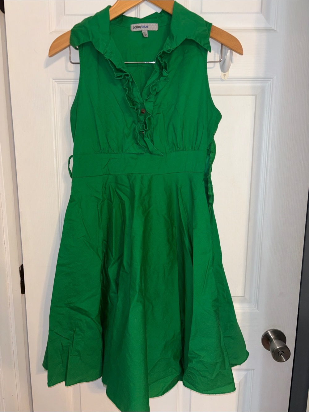 Bailey Blue Emerald Green Collar Dress